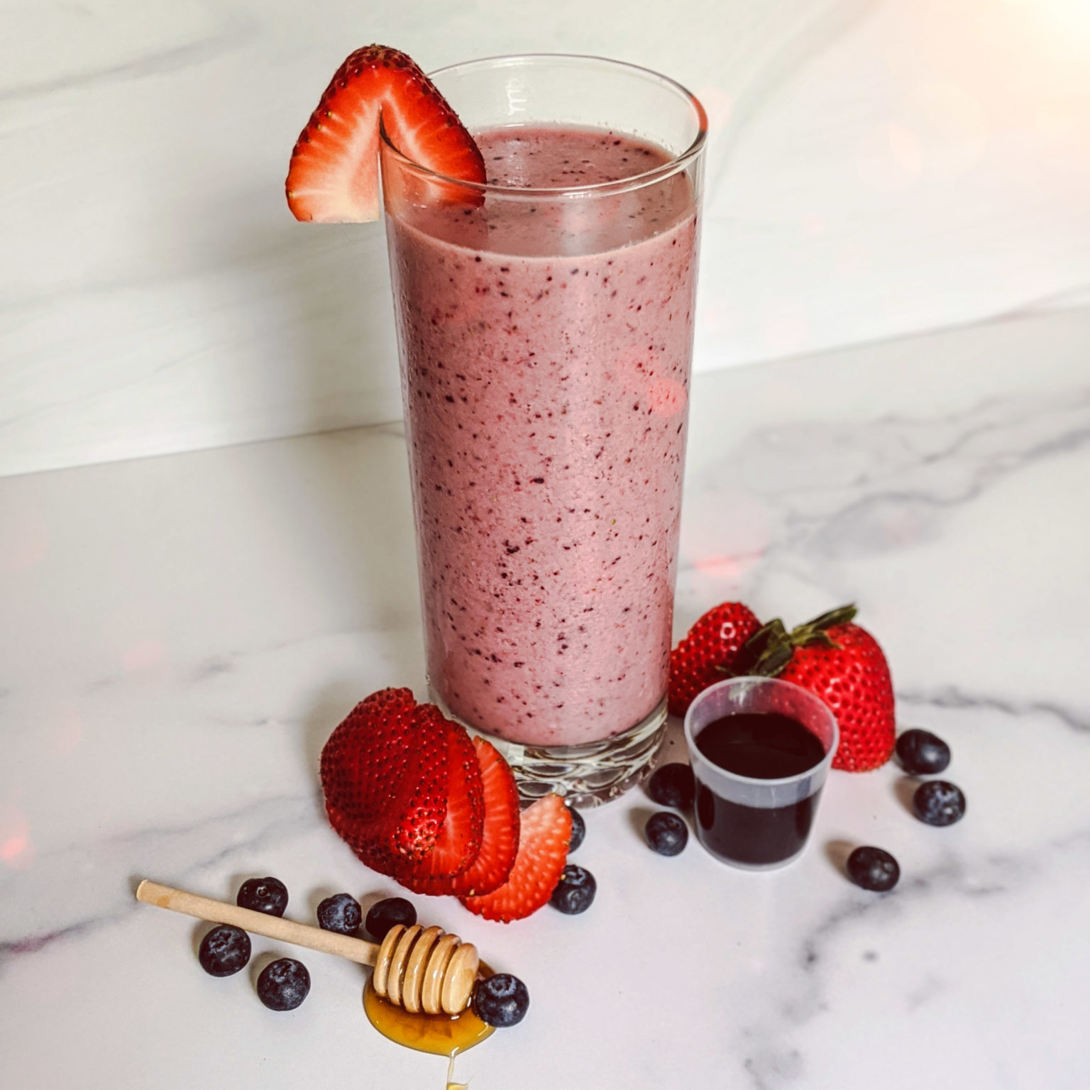 Immune Boosting Triple Berry Smoothie - Live Berry Well